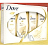 Dove Silk dezodorant sprej 150 ml + sprchový gél 250 ml + telové mlieko 250 ml + šampón 250 ml, kozmetická sada