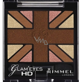 Rimmel London Glam Eyes HD Eyeshadow očné tiene 005 English Rose 2,5 g