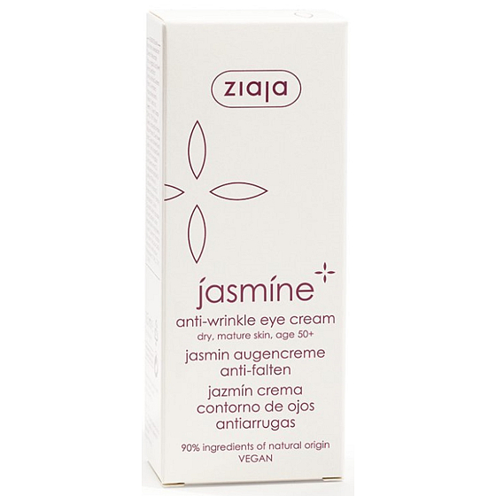 Ziaja Jasmín 50+ protivráskový krém pod oči a na viečka 15 ml