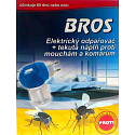 Bros Elektrický odparovač + tekutá náplň proti muchám a komárom 40 ml