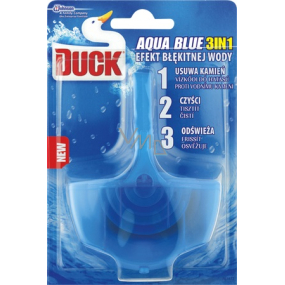 Duck Aqua Blue Efekt modrej vody 3v1 Wc závesný čistič 40 g