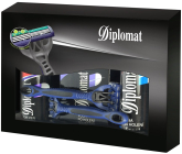 Astrid Diplomat Classic pena na holenie 200 ml + voda po holení 100 ml + deodorant sprej 150 ml + 2 x holiaci strojček, pre mužov kozmetická sada