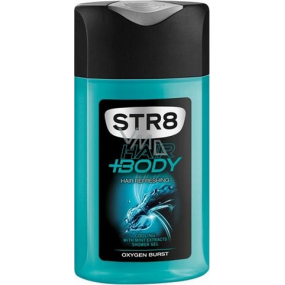 Str8 Oxygen Burst sprchový gél na telo a vlasy pre mužov 250 ml