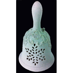 Zvonček z porcelánu s držadlom 12 cm
