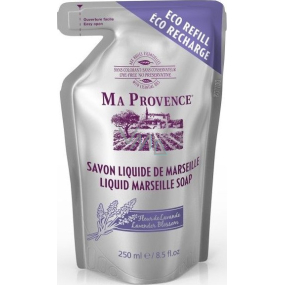 Ma Provence Bio Levanduľové kvety tekuté mydlo náhradná náplň 250 ml