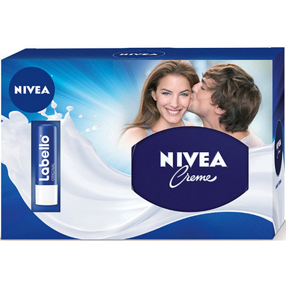 Nivea Intensive krém 250 ml + Labello Classic Care balzam na pery 4,8 g, pre ženy kozmetická sada