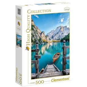 Clementoni Puzzle jazero Lago di Braies 500 dielikov, odporúčaný vek 8+