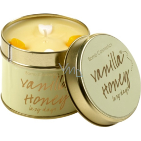 Bomb Cosmetics Vanilka a med Vonná prírodné, ručne vyrobená sviečka v plechovej dóze horí až 35 hodín