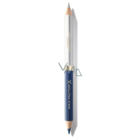 Max Factor Eyefinity Smoky Obojstranná ceruzka na oči Persian Blue + Radiant Silver