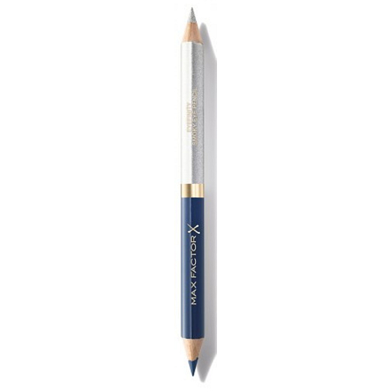 Max Factor Eyefinity Smoky Obojstranná ceruzka na oči Persian Blue + Radiant Silver