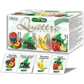 Vitto Tea Original Selection Quattro Pleasure aromatizovaný ovocný čaj štyroch príchuťou 20 x 2 g