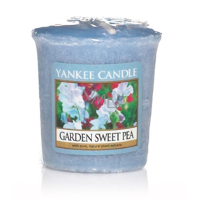 Yankee Candle Garden Sweet Pea - Hrachor vonná sviečka votívny 49 g