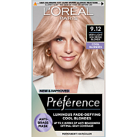 L'oreal Paris Préférence Cool Blondes farba na vlasy, Siberia, veľmi svetlá popola blond 9.12