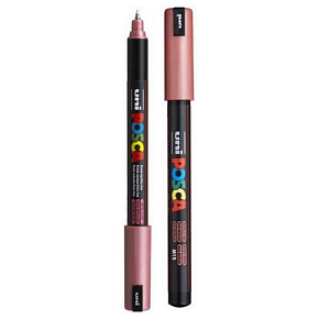 Posca Univerzálny akrylátový popisovač 0,7 mm Metalová červená PC-1MR
