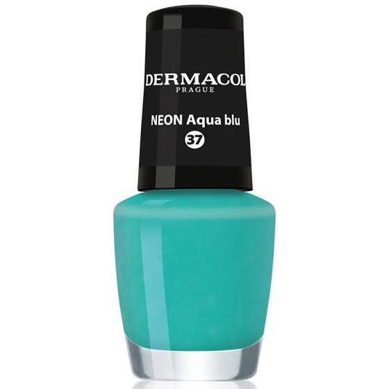 Dermacol Neon Nail Polish Neónový lak na nechty 37 Neon Aqua blu 5 ml