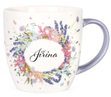 Albi Kvitnúci hrnček s menom Jiřina 380 ml