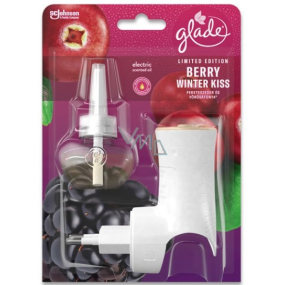 Glade Berry Winter Kiss s vôňou černíc a brusníc elektrický strojček s tekutou náplňou 20 ml