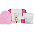 Glov Makeup Remover Travel Set Ružové rukavice na odstraňovanie make-upu + prst na odstraňovanie make-upu na rýchlu korekciu make-upu + mydlo Magnet Cleanser + háčik + kozmetická taška, kozmetická sada pre ženy