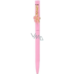Albi Guľôčkové pero so stylusom Flower pink