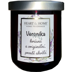 Srdce & Domov Sladká čerešňová sójová sviečka s názvom Veronica 110 g