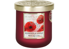 Heart & Home Kvetinová lúka sójová sviečka stredná horí až 30 hodín 110 g