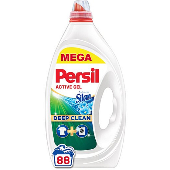 Persil Deep Clean Freshness by Silan Univerzálny tekutý prací gél na farebné oblečenie 88 dávok 3,96 l