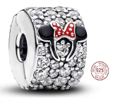 Šarm Striebro 925 Disney Minnie zátka, klip korálek na náramok