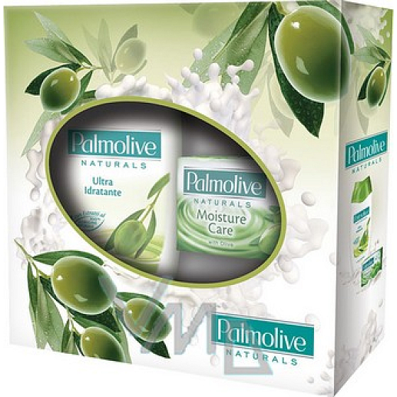Palmolive Olive Milk sprchový gél 250 ml + tuhé mydlo 90 g, kozmetická sada