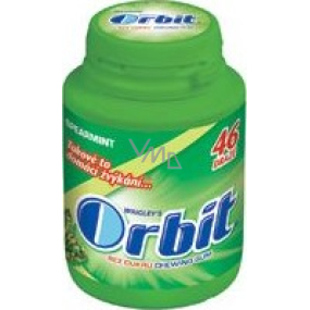 Wrigleys Orbit Spearmint žuvačky bez cukru dražé 46 kusov dóza