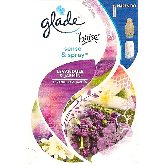 Glade by Brise Sense & Spray Levanduľa & Jazmín osviežovač vzduchu náhradná náplň 18 ml sprej