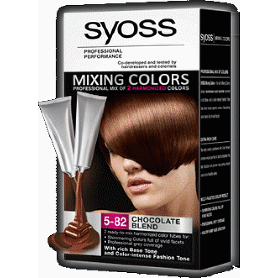 Syoss Mixing Colors dlhotrvajúca farba na vlasy 5-82 Čokoládová Zmes
