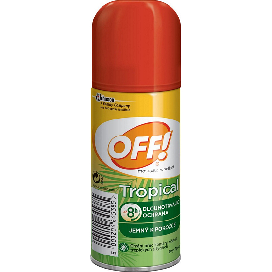 Off! Tropical repelentný prípravok rýchloschnúci sprej 100 ml