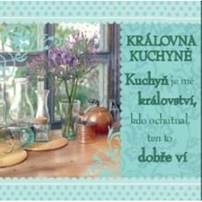 Albi Darčeková kuchynská utierka s potlačou - Kráľovná kuchyne 70 x 35 cm