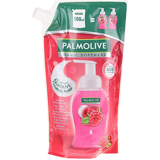 Palmolive Magic Softness Raspberry penový tekutý prípravok na umývanie rúk náhradná náplň 500 ml