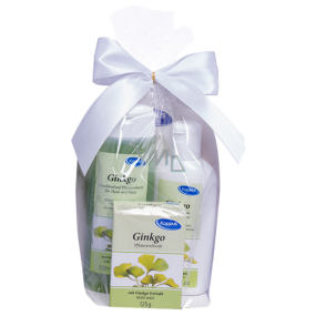 Kappus Gingo - Ginkgo biloba sprchový šampón 250 ml + telové mlieko 200 ml + mydlo 125 g kozmetická sada