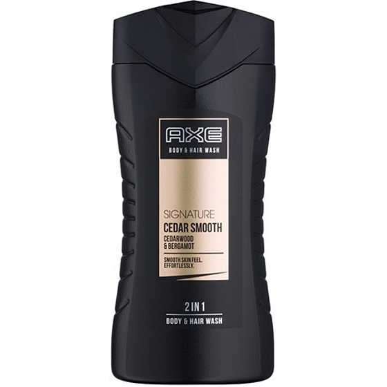 Axe Signature Cedar Smooth 2v1 sprchový gél na telo aj vlasy pre mužov 250 ml