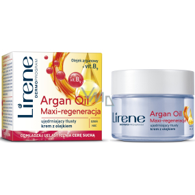 Lirene Essential Oils Argan Arganový olej intenzívny regeneračný krém pre suchú pleť 50 ml