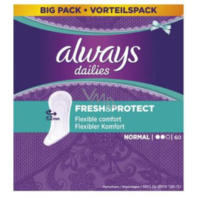 Always Dailies Fresh & Protect Normal s jemnou vôňou slipové intímne vložky 60 kusov