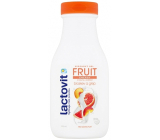 Lactovit Fruit Energy Vitalita a sviežosť broskyňa a grep sprchový gél pre suchú pleť 300 ml