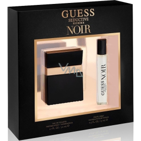 Guess Seductive Homme Noir toaletná voda pre mužov 50 ml + toaletná voda 15 ml, darčeková sada