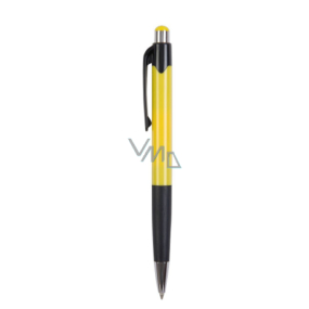 Spoko Guľôčkové pero, modrá náplň, žlté 0,5 mm