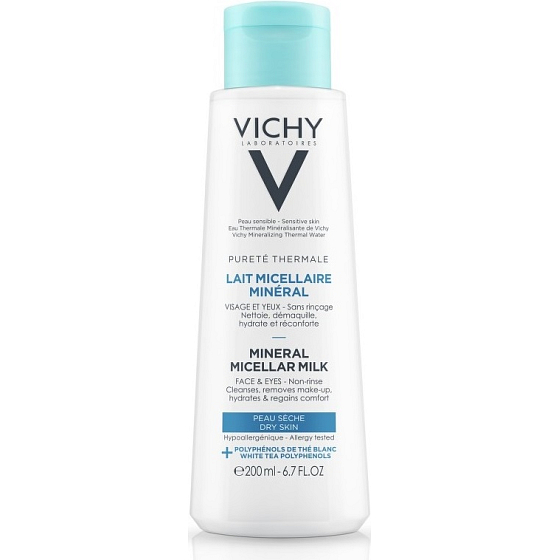 Vichy Pureté Thermale Micelárna mlieko pre suchú pleť 200 ml
