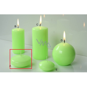 Lima Reflex fosforové zelená sviečka plávajúca šošovka 30 x 70 mm 1 kus