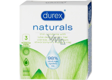 Durex Naturals kondóm nominálna šírka: 56 mm 3 kusy