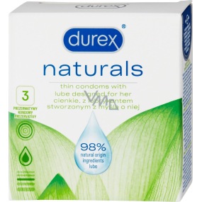 Durex Naturals kondóm nominálna šírka: 56 mm 3 kusy