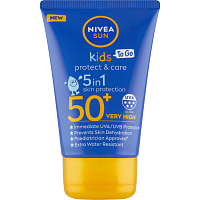 Nivea Sun Kids Protect & Care OF50 Cestovné mlieko na opaľovanie 5v1 pre deti 50 ml