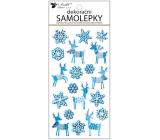 Vianočné dekoratívne samolepky Jelen 10 x 21 cm