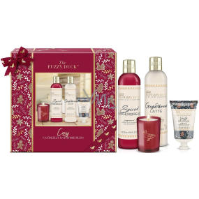 Baylis & Harding Winter Kingdom pena do kúpeľa 300 ml + sprchový krém 300 ml + telové mlieko a mlieko na ruky 50 ml + vonná sviečka 60 g, kozmetická sada pre ženy