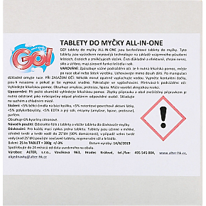 GO! All-in-One 5v1 tablety do umývačky, 60 ks