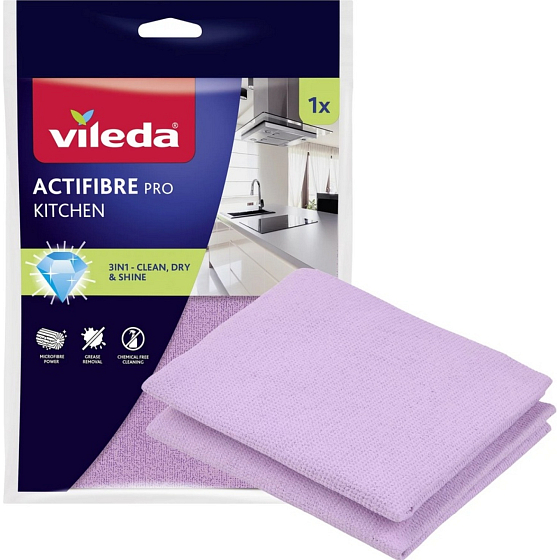 Vileda Mikro Actifibre handrička do kuchyne 27 x 30,5 cm, 1 kus